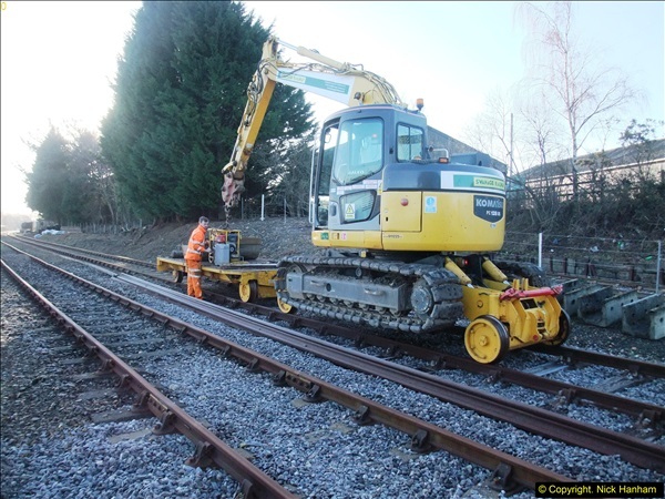 2016-02-15 SR Engineering work on the new section for the Wareham link.  (3)079