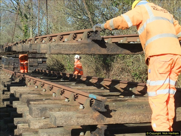 2016-02-15 SR Engineering work on the new section for the Wareham link.  (53)129
