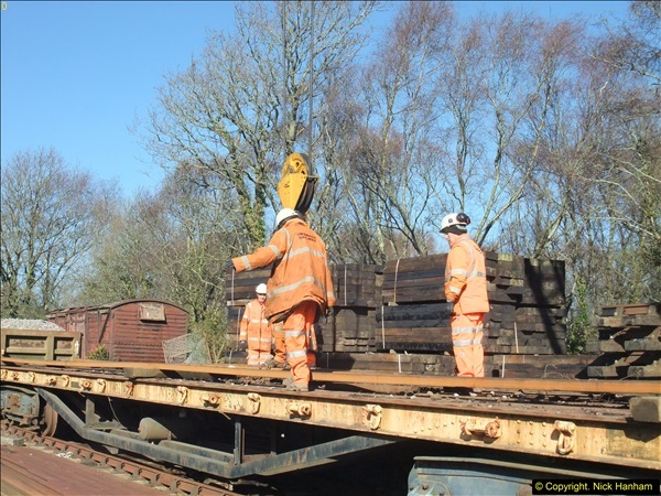 2016-02-15 SR Engineering work on the new section for the Wareham link.  (54)130