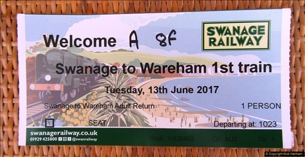 2017-06-13 SR first return service Swanage - Warehan - Swanage.  (11)011