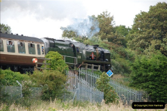 2012-07-09. 35028 Clan Line @ Whitecliffe, Poole, Dorset.  (10)050