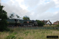 2012-07-09. 35028 Clan Line @ Whitecliffe, Poole, Dorset.  (6)046