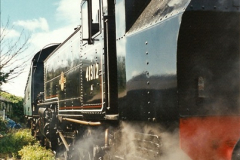 2001-09-08 SR Steam Gala. Your Host driving 41312 from the Mid Hants.  (7)1140