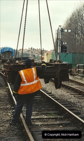 2003-02-22 Driving 33012 on crane work.  (6)285