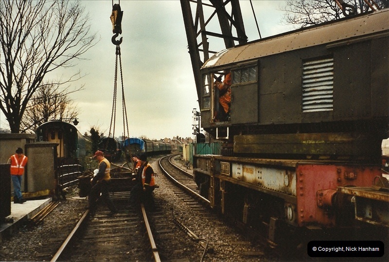 2003-02-22 Driving 33012 on crane work.  (7)286