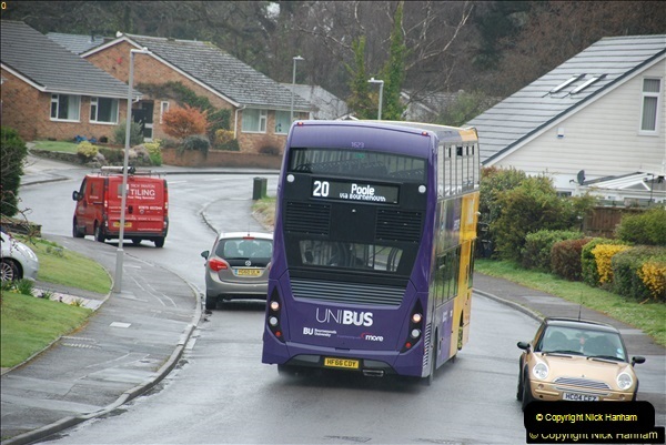 2018-04-09 First day of operation of the Route 20 by Wilts & Dorset.  (24)024