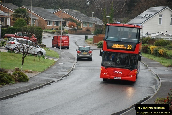 2018-04-09 First day of operation of the Route 20 by Wilts & Dorset.  (26)026