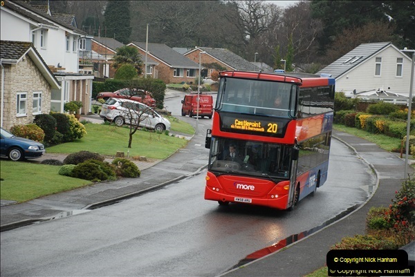 2018-04-09 First day of operation of the Route 20 by Wilts & Dorset.  (27)027