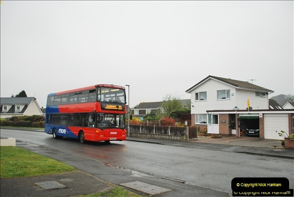 2018-04-09 First day of operation of the Route 20 by Wilts & Dorset.  (34)034