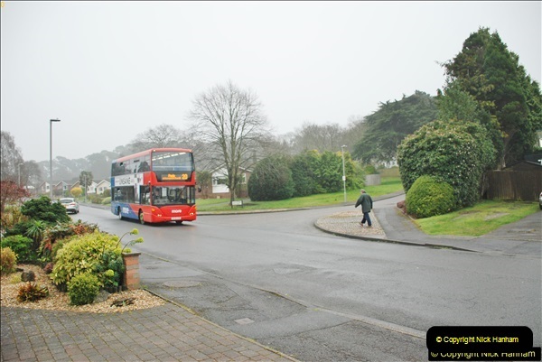 2018-04-09 First day of operation of the Route 20 by Wilts & Dorset.  (38)038