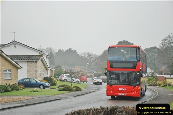 2018-04-09 First day of operation of the Route 20 by Wilts & Dorset.  (42)042