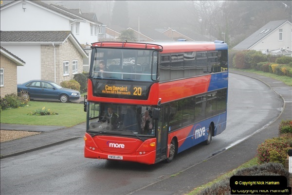 2018-04-09 First day of operation of the Route 20 by Wilts & Dorset.  (50)050