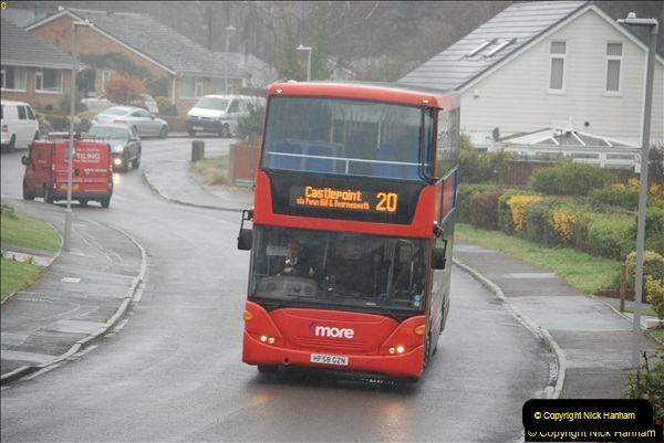 2018-04-09 First day of operation of the Route 20 by Wilts & Dorset.  (53)053