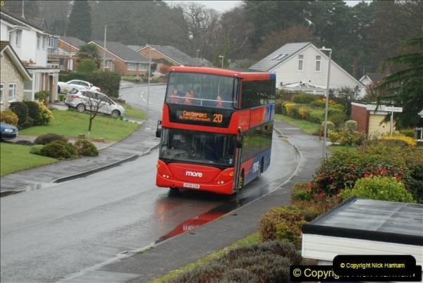 2018-04-09 First day of operation of the Route 20 by Wilts & Dorset.  (7)007