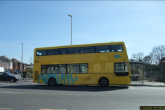 2015-04-07 New 15 plate Yellow Bus @ The Sea View, Parkstone, Poole, Dorset.  (4)32