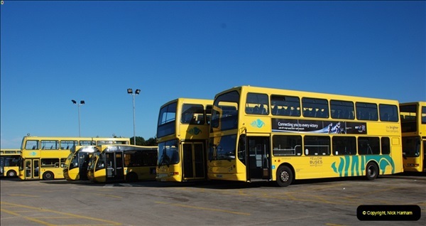 2012-08-26 Yellow Buses Yard Visit.  (206)206