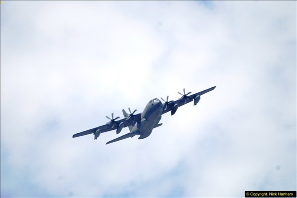 2015-07-10 Lockhead Hercules over Poole, Dorset.  A bonus as this aircraft was not on display at Yeovilton.  (1)001