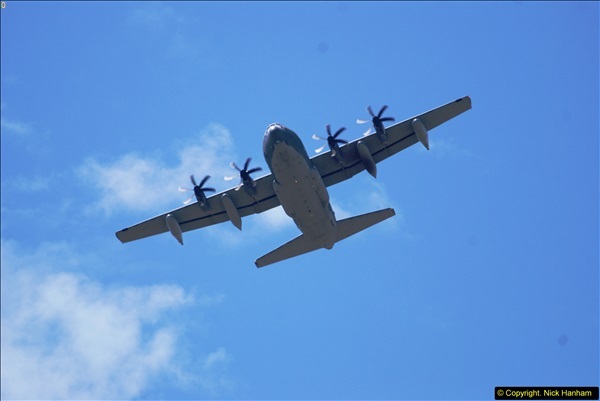 2015-07-10 Lockhead Hercules over Poole, Dorset.  A bonus as this aircraft was not on display at Yeovilton.  (8)008